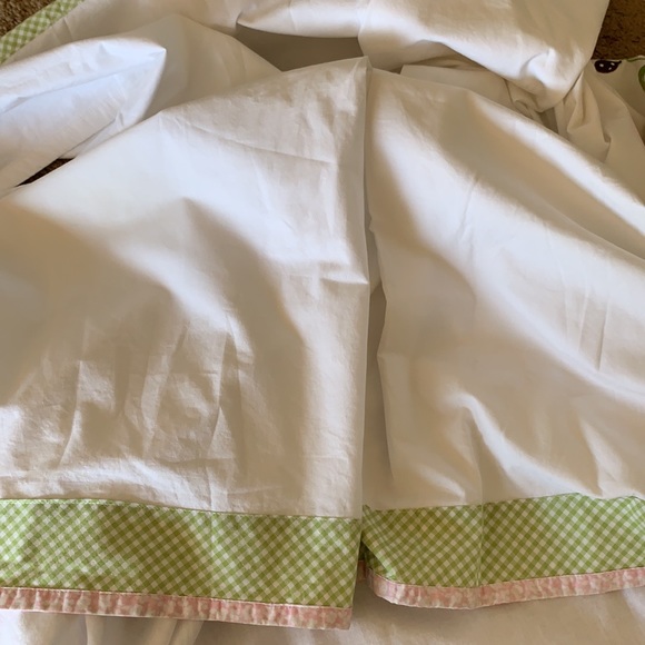 POTTERY BARN KIDS HAYLEY BUTTERFLY CRIB SKIRT - Picture 4 of 8